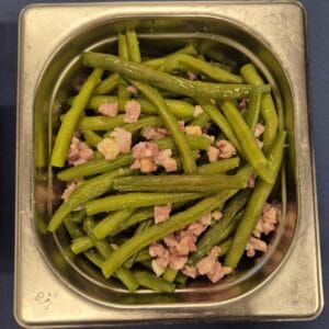 1/6 Sperzie boontjes, spek reepjes (400 gr)